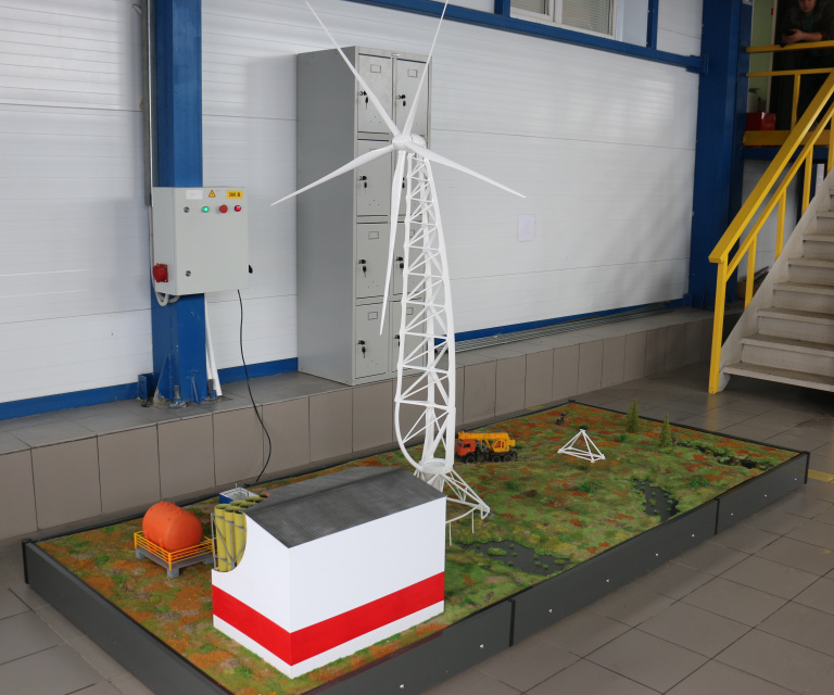 Мини-ветряк готовится к запуску 